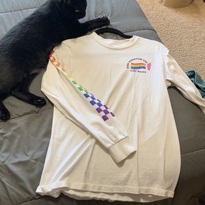 Pride ‘Kiss Whoever the 🦆 You Want’ long sleeve t-shirt